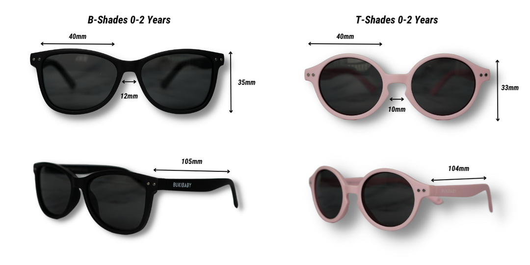Baby Sunglasses Sizing