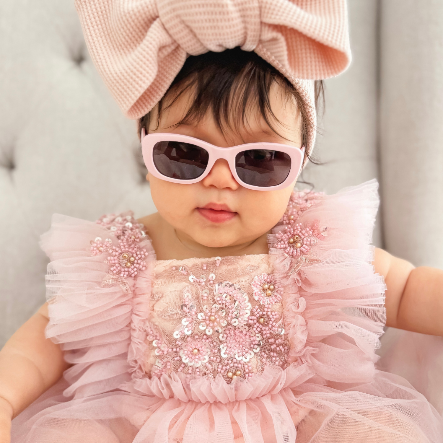Baby Sunglasses Polarised Hype Pink