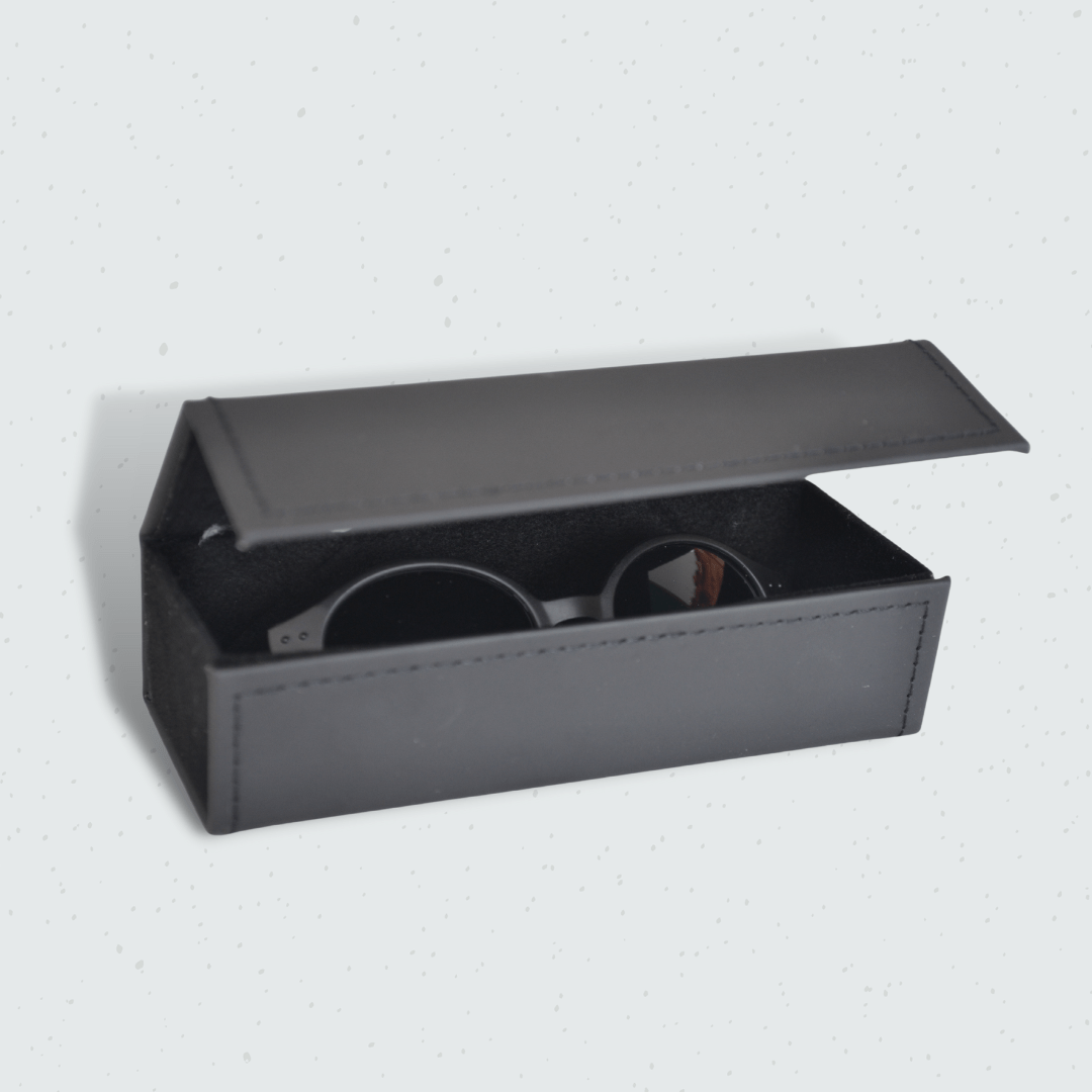 BukiBaby Sunglasses Free Travel Case Leather-Look 